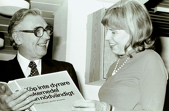 Rune Lönngren, styrelseordförande i Apoteksbolaget 1971-05. Rune Lönngren var Apoteksbolagets styrelseordförande 1971-1977. Foto: Svensk Reportagetjänst