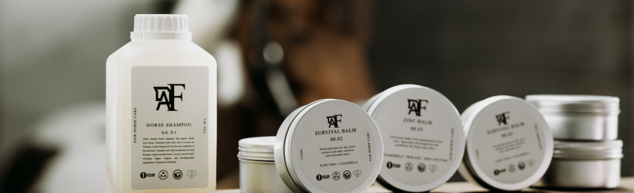 Produkter från fair horse care.