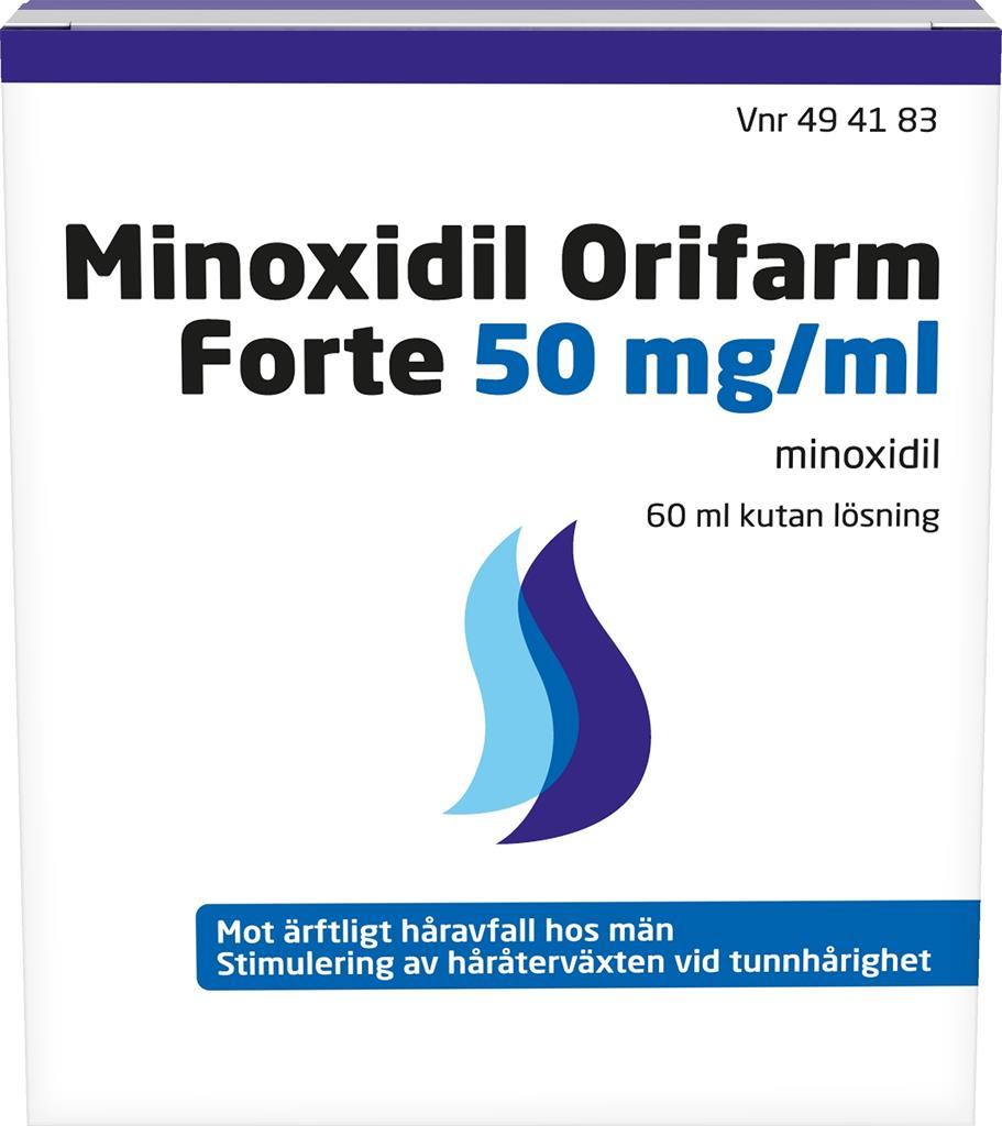 Bild på Minoxidil Orifarm Forte, kutan lösning 50 mg/ml, 60 ml